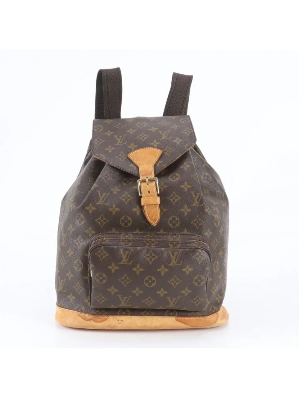 Louis Vuitton Monogram Montsouris GM Leather Backpack Shoulder Bag